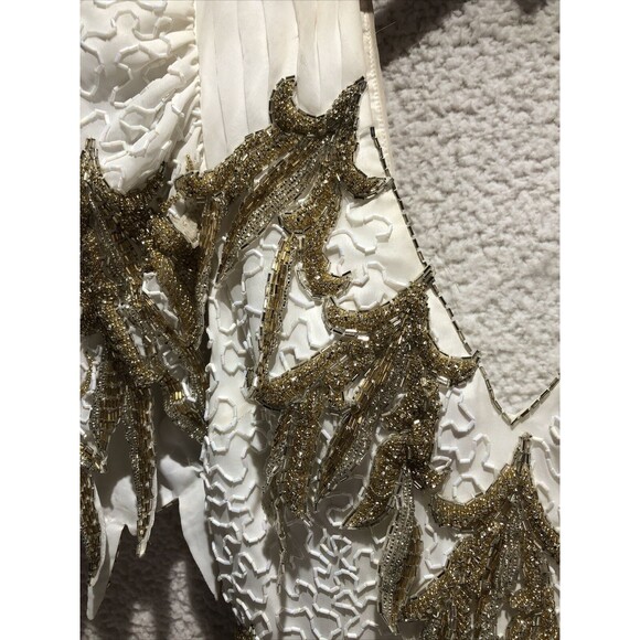 CLAIRES’S COLLECTION Beauty white Pageant Cocktail Gown SIZE In Measurements - Picture 5 of 16